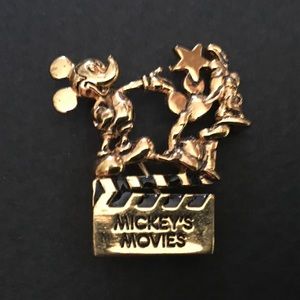 Disney Gold Tone Mickey with His Hats Vintage Pin